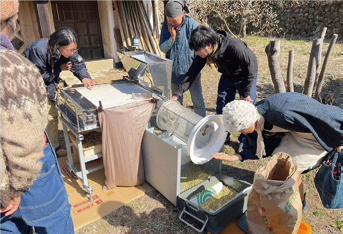 大豆選別機(農家デモ雑感)